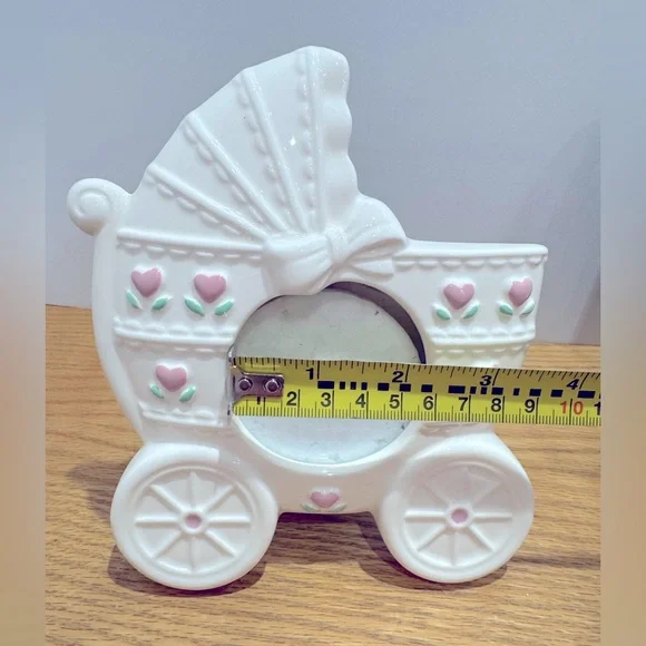 Vintage Baby Frames Russ Berrie 1990s coquette bow and baby carriage - Picture 5 of 8